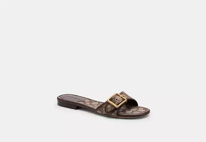 Margot Flat Sandal In Signature Jacquard